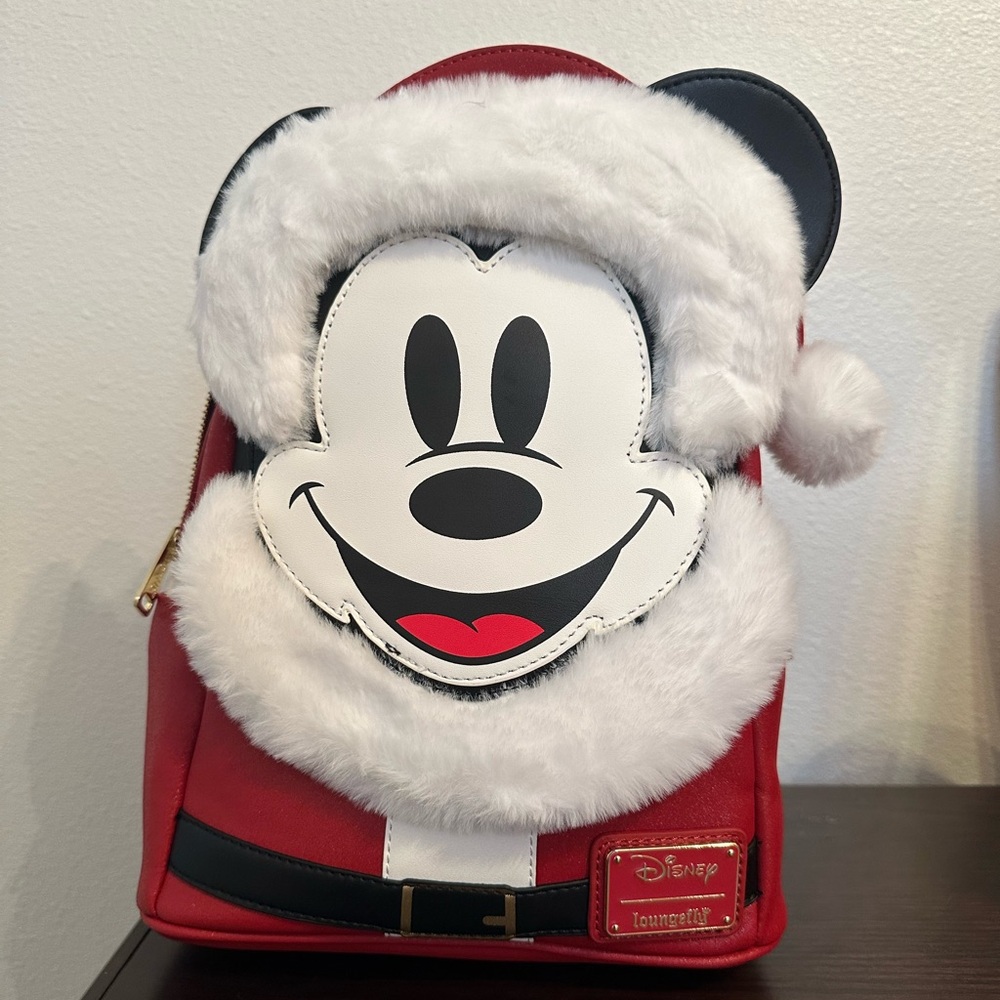 Santa Mickey Mouse backpack